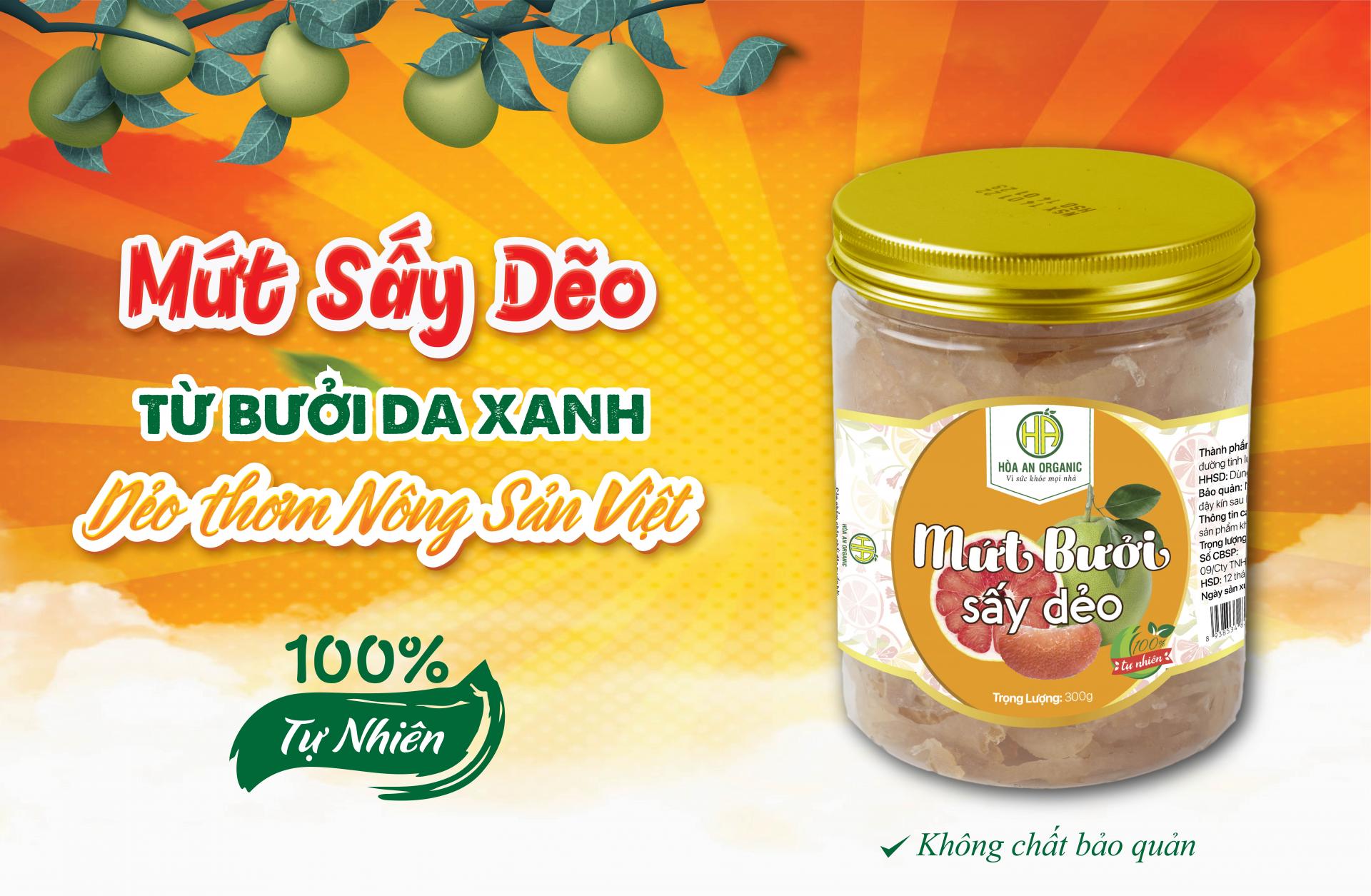 mứt bưởi sấy dẻo